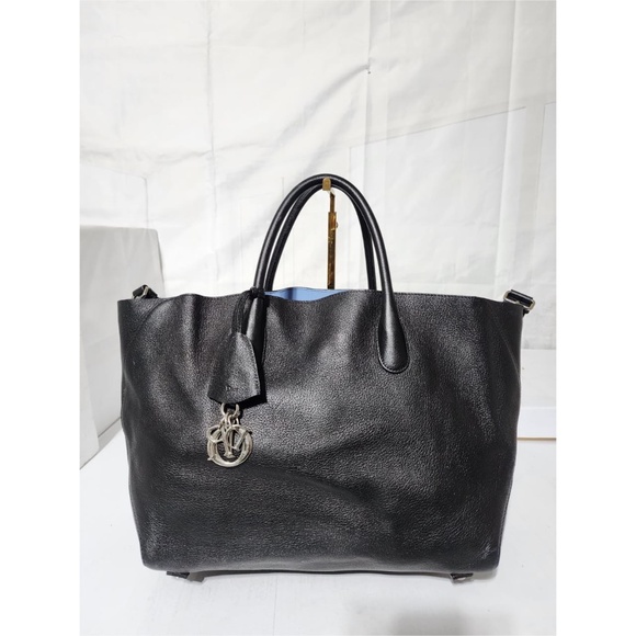 Authentic Christian Dior Signature Tote Bag Black - Picture 1 of 15